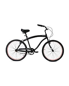 BICICLETA PLAYERA RAMBLER R26 ACERO 1VEL NEGRA
