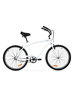 BICICLETA PLAYERA RAMBLER R26 ACERO 1VEL BLANCA