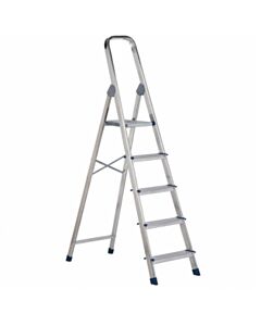 ESCALERA DE ALUMINIO PLEGABLE 5 ESCALONES KLD - KLD1752