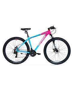 Bicicleta Mtb Topmega Sunshine R29 21Vel Aluminio Celeste/Fucsia T. M